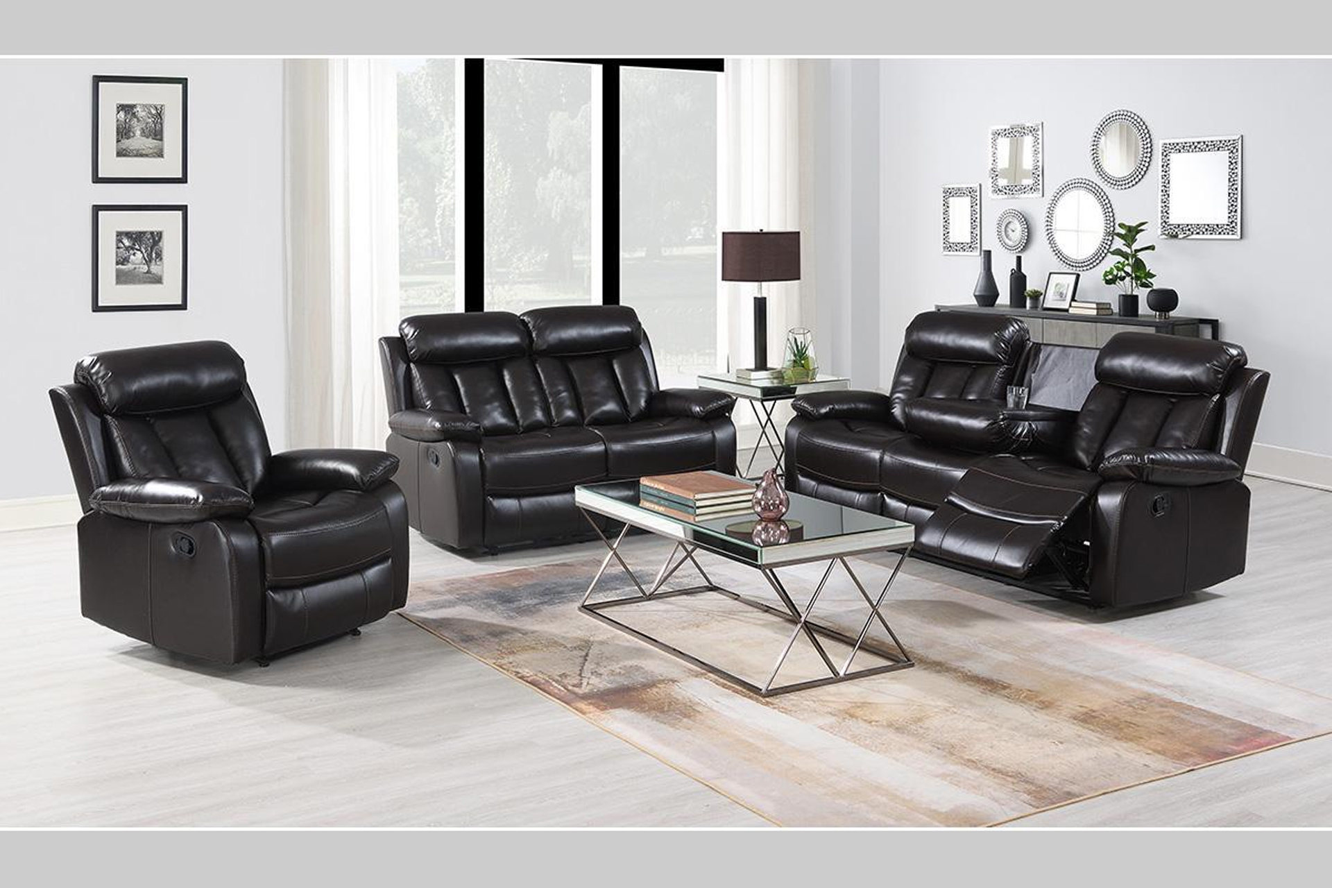 8227SBK - The Merrion Reclining Sofa Set
