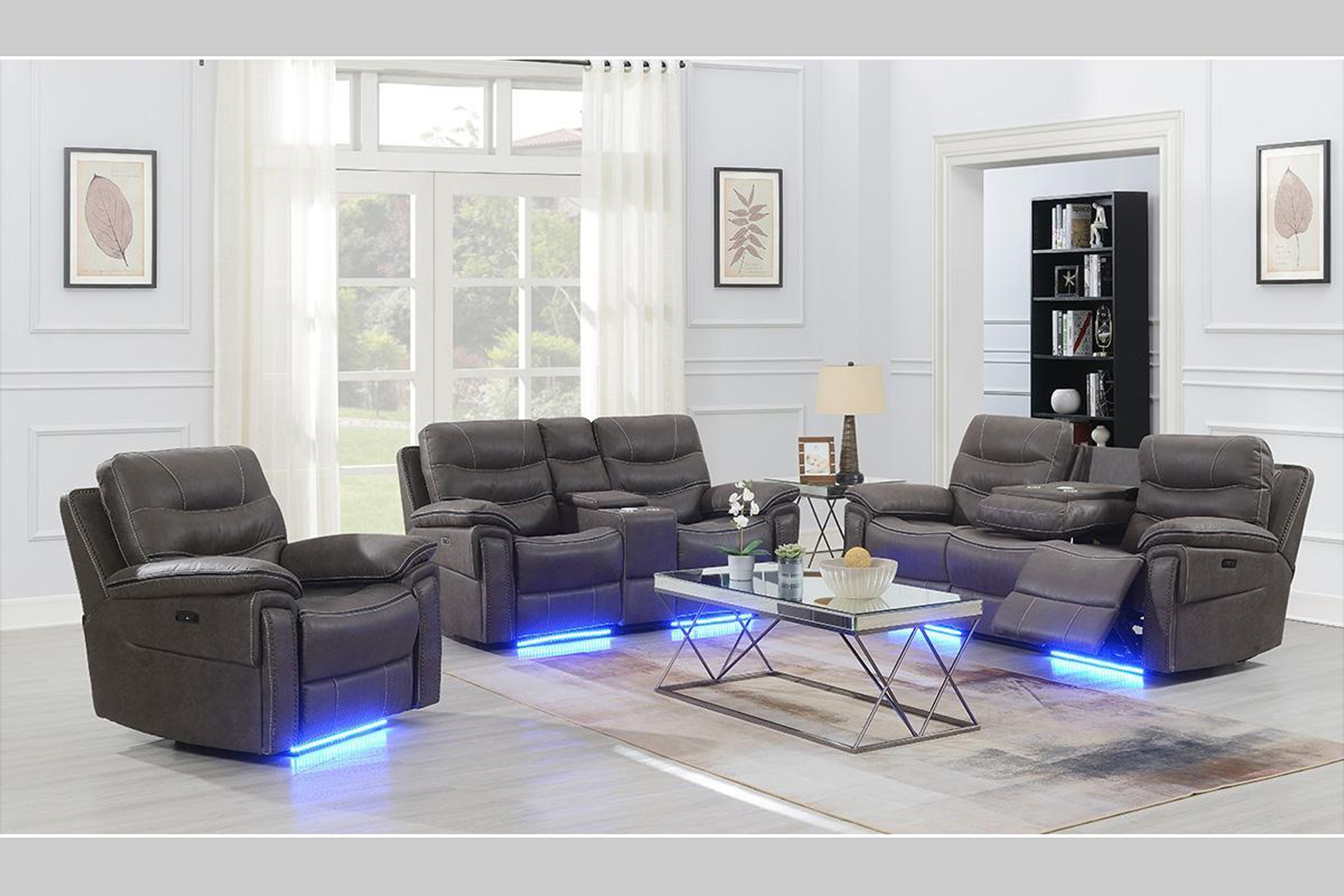 9199SGR - Artemis Reclining Sofa Set