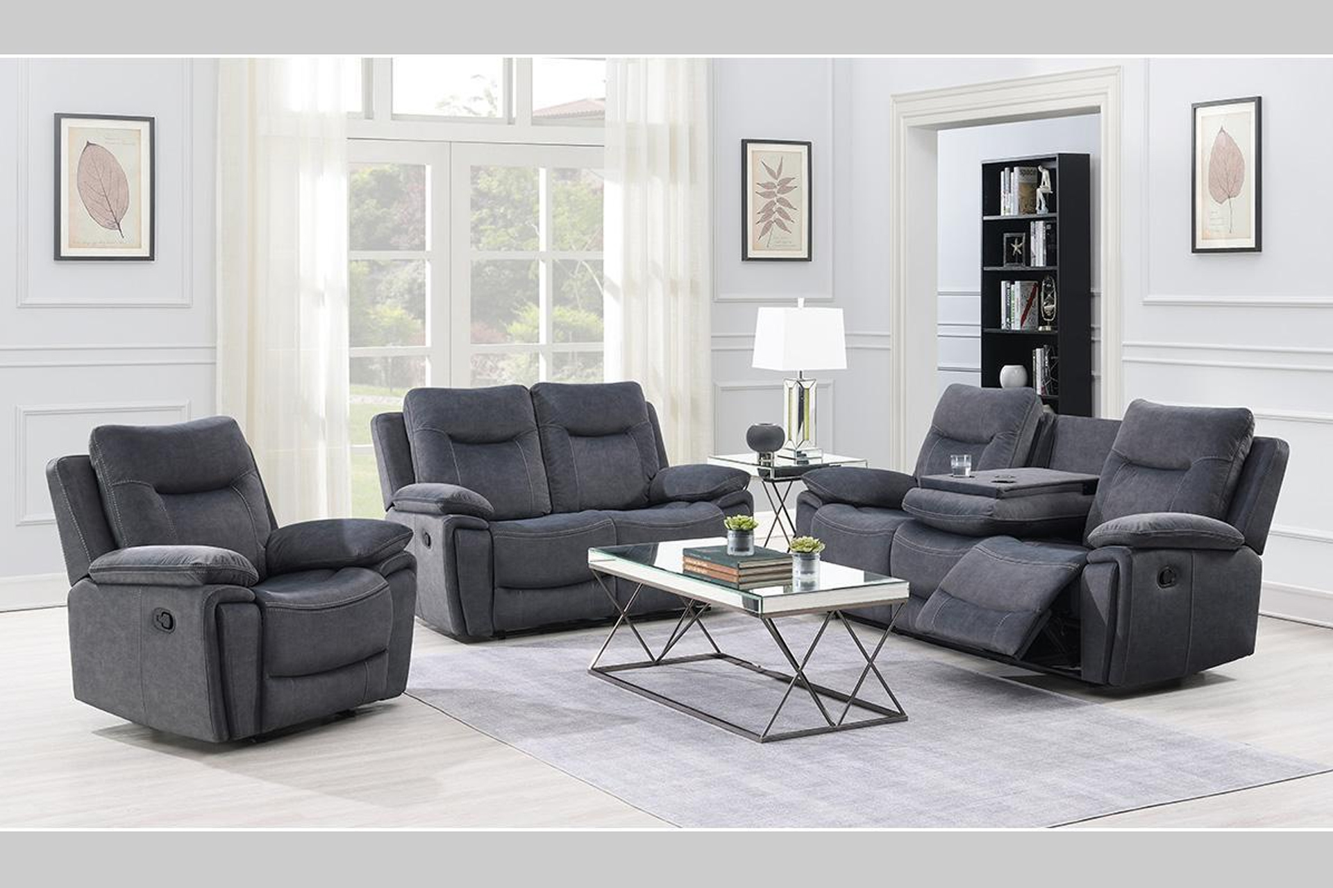 9777SGR - Camden Reclining Sofa Set