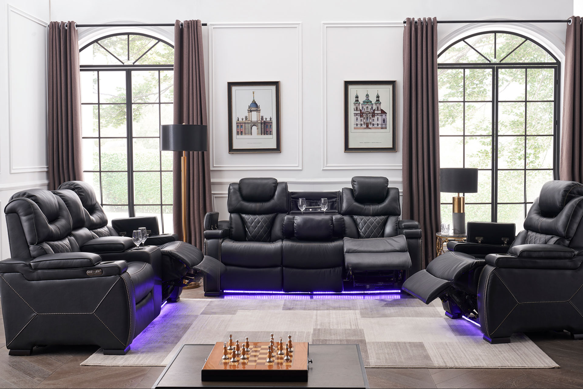 L1665 - Belmont Luxe Reclining Sofa Set